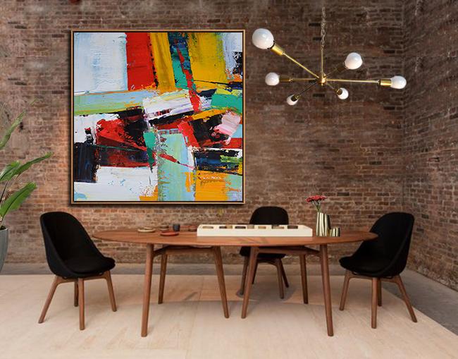 Palette Knife Contemporary Art #L25A - Click Image to Close